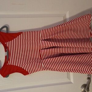 Zunie Red and White Striped Dress